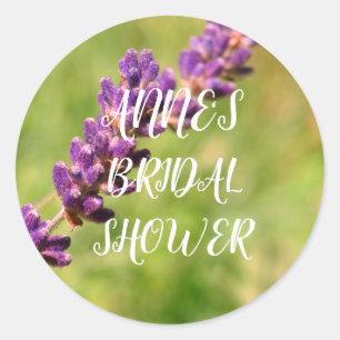 Floral Photo  Bridal Shower  Sticker