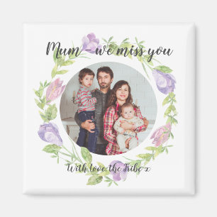 Floral Photo Custom Magnet