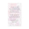 Floral Photo Funeral Memorial Prayer Card