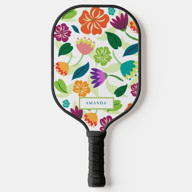 Floral Pickleball Paddle (Front)