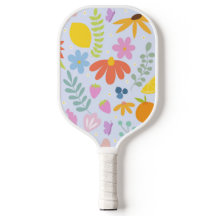 floral pickleball paddle