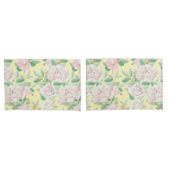 Floral Pillowcase (Front-Set)