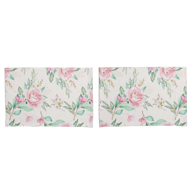 Floral Pillowcase (Front-Set)