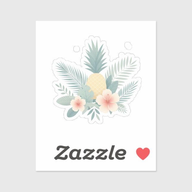 Floral Pineapple & Hawaiian (Sheet)