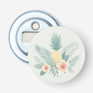 Floral Pineapple & Hawaiian Bottle Opener