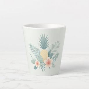 Floral Pineapple & Hawaiian Latte Mug