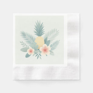 Floral Pineapple & Hawaiian Napkin
