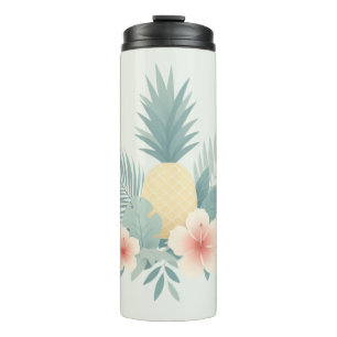 Floral Pineapple & Hawaiian Thermal Tumbler