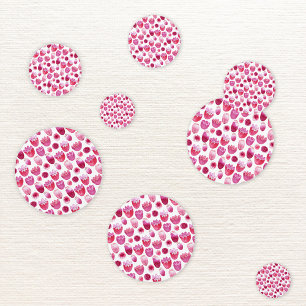 Floral Pink Blossom Watercolor Confetti