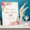 Floral Pink Blush Gold Wedding Guest Book