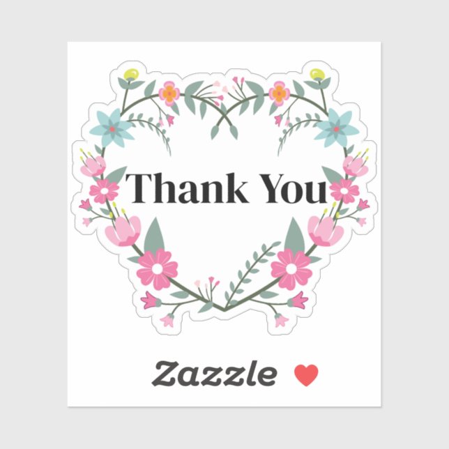 Floral Pink Heart (Sheet)