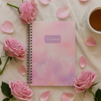 Floral Pink Personalized Notebook – Custom Name Jo