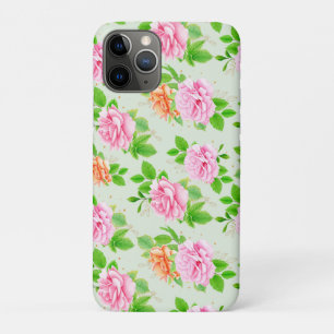 Floral Pink Roses Pattern-2367 iPhone 11 Pro Case