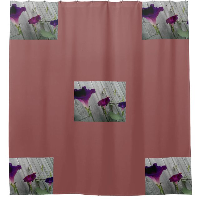 Floral Pink Shower Curtain (Front)