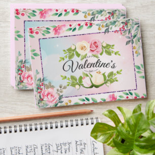 Floral Pink wedding Envelope