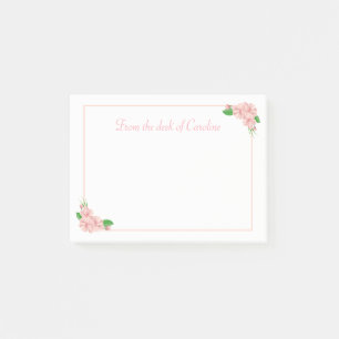 Floral Pink & White Flowers - Shabby Chic, Country Post-it Notes