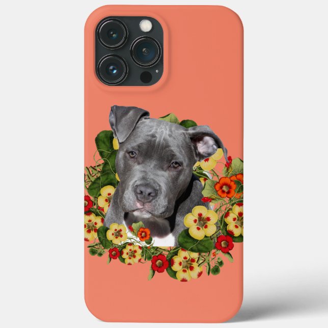 Floral pitbull mom  Case-Mate iPhone case (Back)