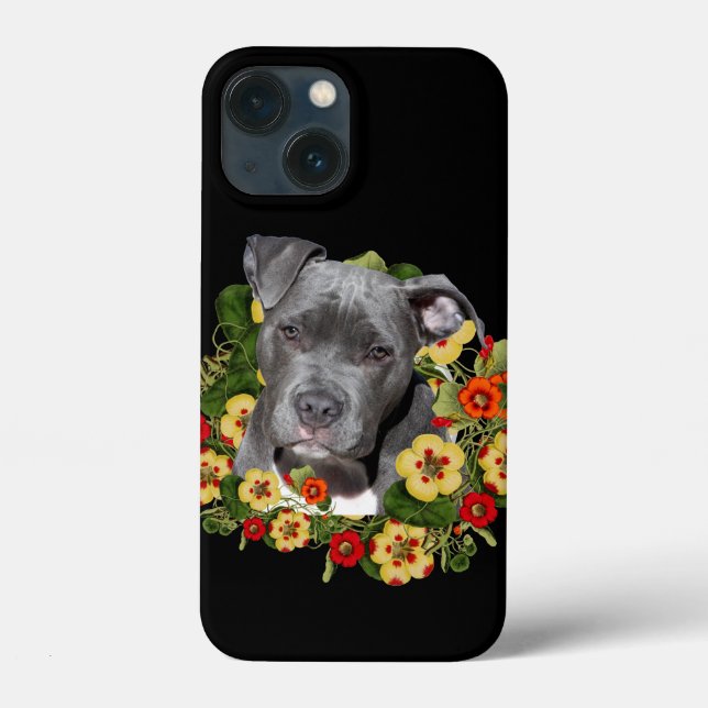 Floral pitbull mom  Case-Mate iPhone case (Back)