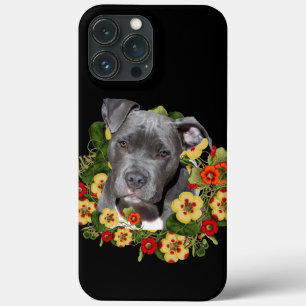 Floral pitbull mom iPhone 13 pro max case