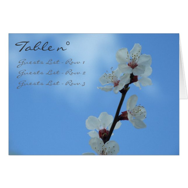 Floral Placeholder Card Template (Front Horizontal)
