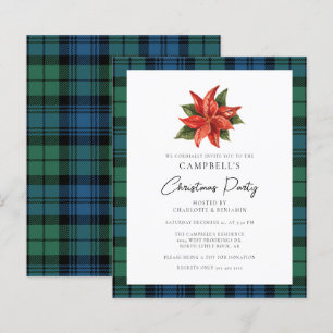 Floral Plaid Campbell Tartan Christmas Party