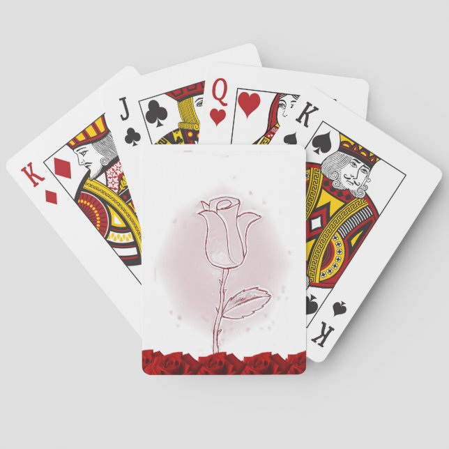 Floral Playing Card Deck (Back)