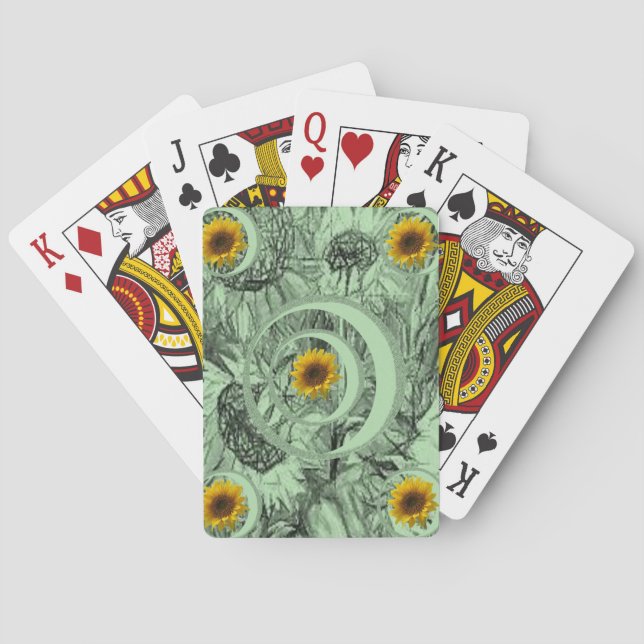 Floral Playing Card Deck (Back)