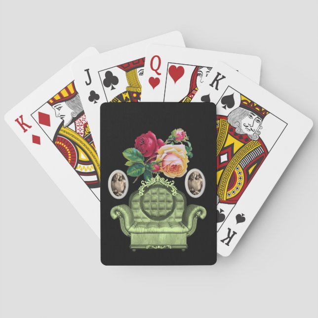 Floral Playing Card Deck (Back)