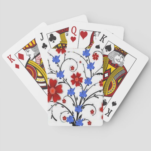 Floral Playing Card Deck (Back)