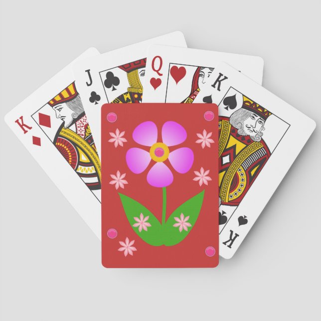 Floral Playing Card Deck (Back)