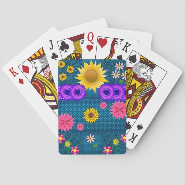 Floral Playing Card Deck (Back)