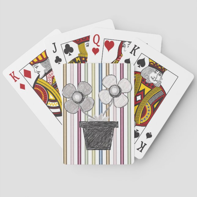Floral Playing Card Deck (Back)