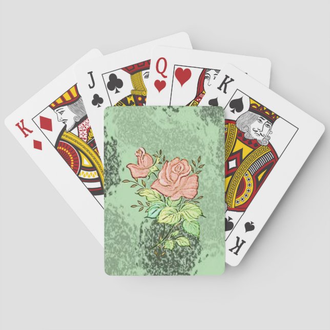 Floral Playing Card Deck (Back)