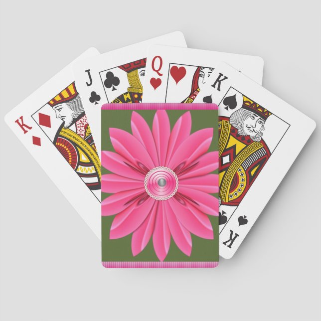 Floral Playing Card Deck (Back)