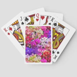 floral playing cards