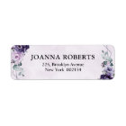 Floral Plum violet Argent Floroms Mariage géométri