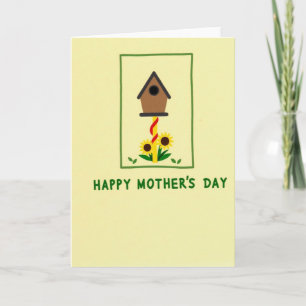 Floral Pole Mothers Day Art Card