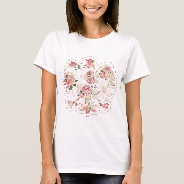 Floral Polish Eagle T-Shirt (Front)