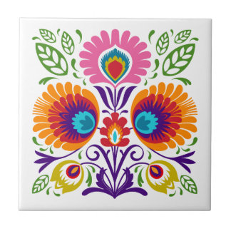 Floral Polish Folk Tile