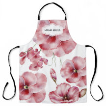 FLORAL POPPY UNISEX All-Over Print Apron