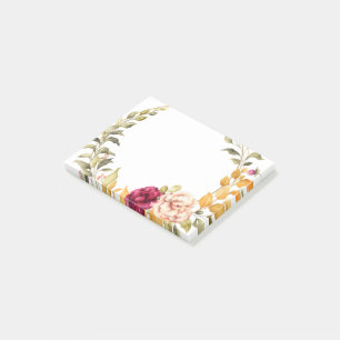 Floral Post-it Notes