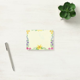 Floral Post-it Notes