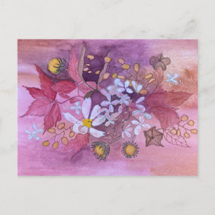 floral postcard