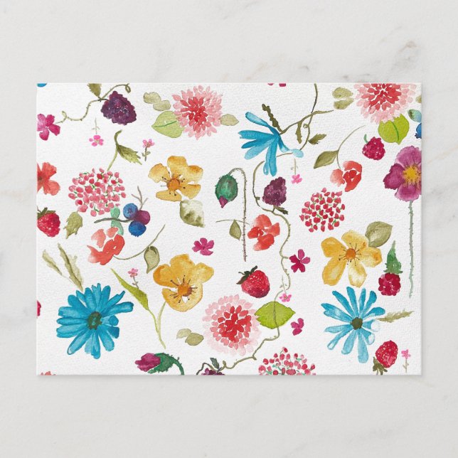 Floral postcard (Front)