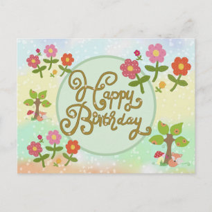 floral postcard
