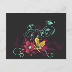 Floral Postcard