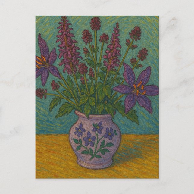 Floral  Postcard (Front)