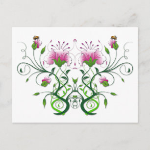 Floral Postcard: Flower Symmetry Postcard