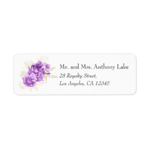 Floral pourpre et ivoire