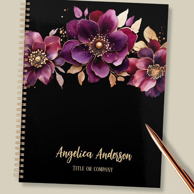 Floral pourpre personnalisé (Créateur téléchargé)